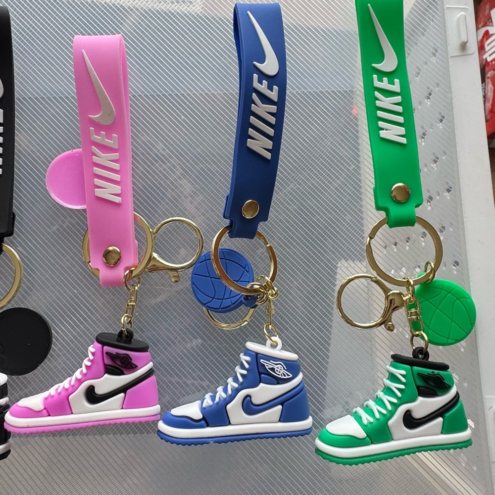 Nike Sneaker Keychain Collection - Red, Black, Pink, Blue, Green - Picture 3 of 3